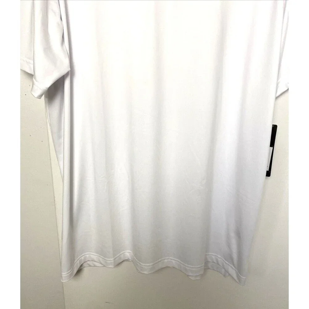 Adidas Golf Polo Shirt Men's Plus Size 2XL White Dry Wicking UPF Sun Protection